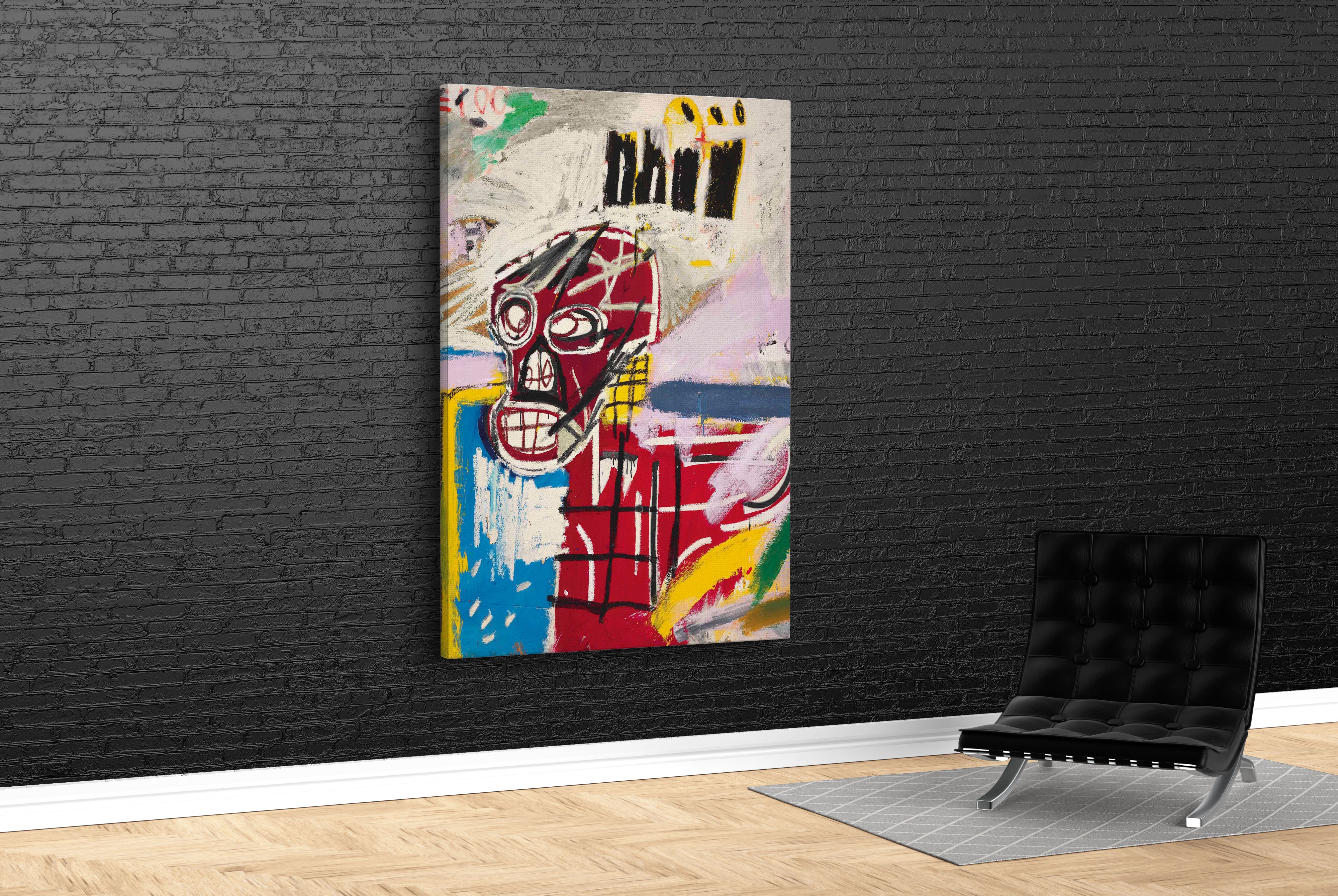 CA501 JEAN-MİCHEL BASQUIAT - RED SKULL