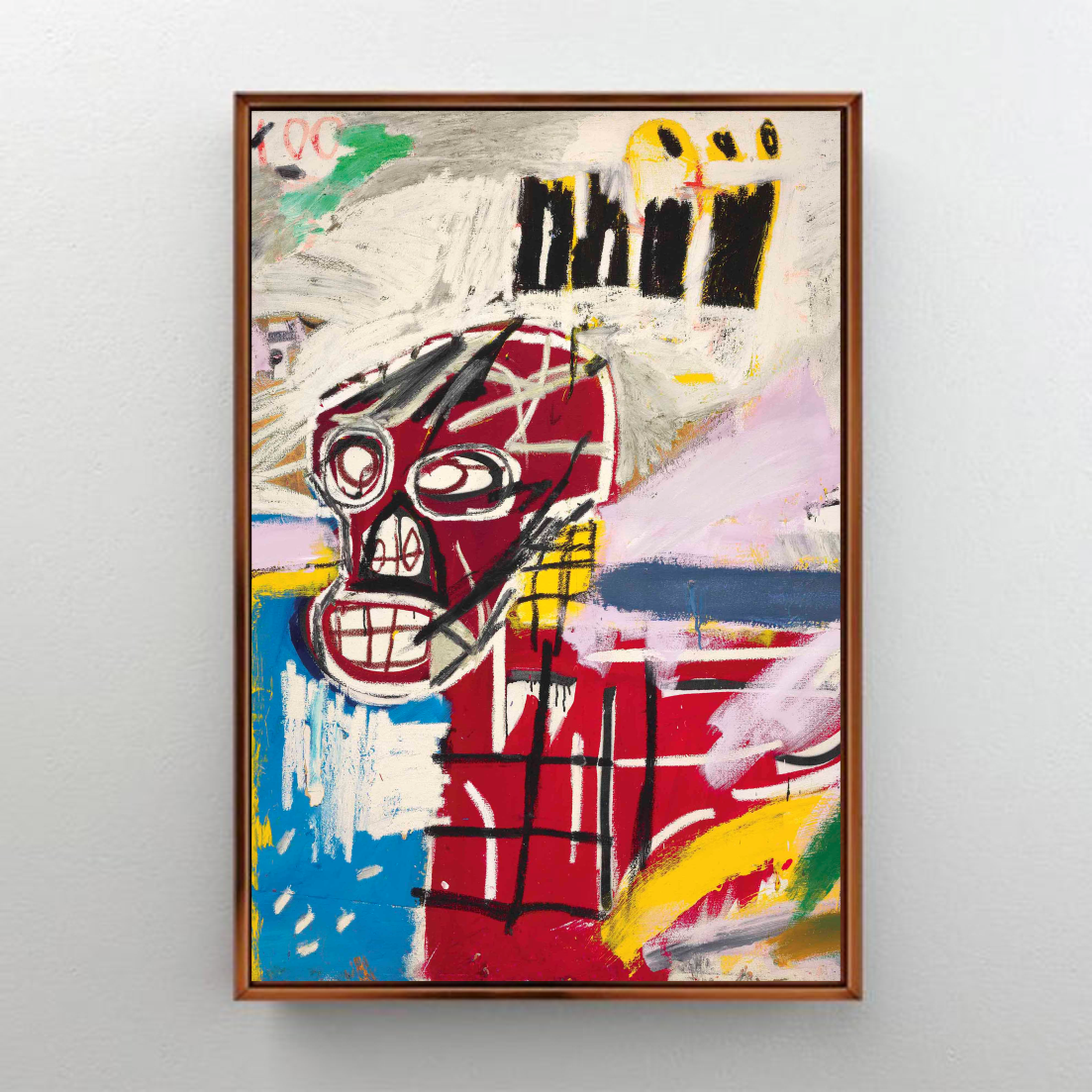 CA501 JEAN-MİCHEL BASQUIAT - RED SKULL