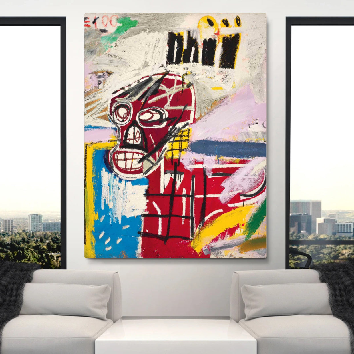 CA501 JEAN-MİCHEL BASQUIAT - RED SKULL