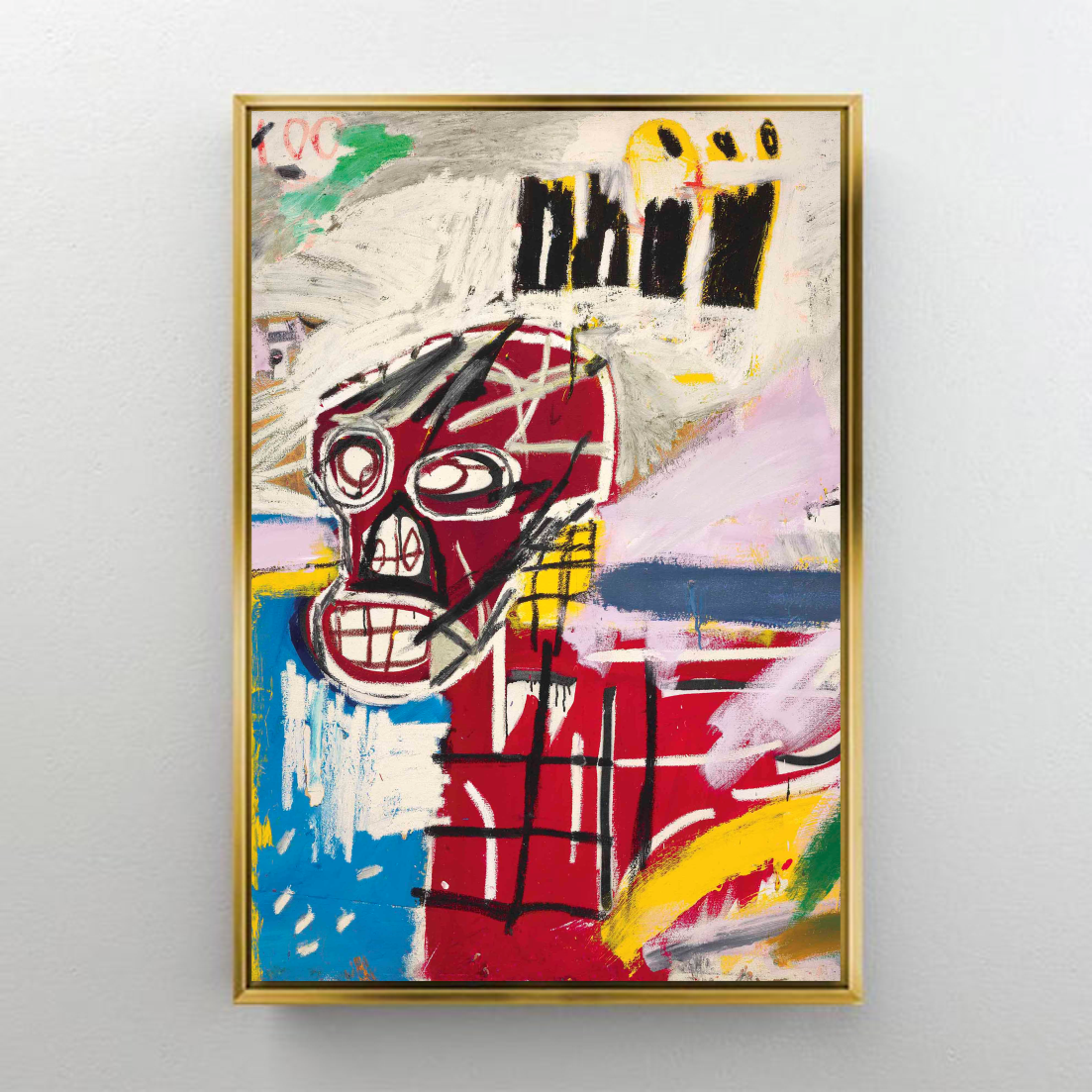 CA501 JEAN-MİCHEL BASQUIAT - RED SKULL