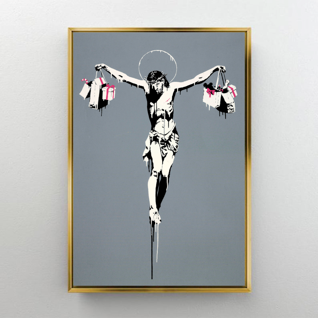 CA242 BANKSY - JESUS SHOPPING