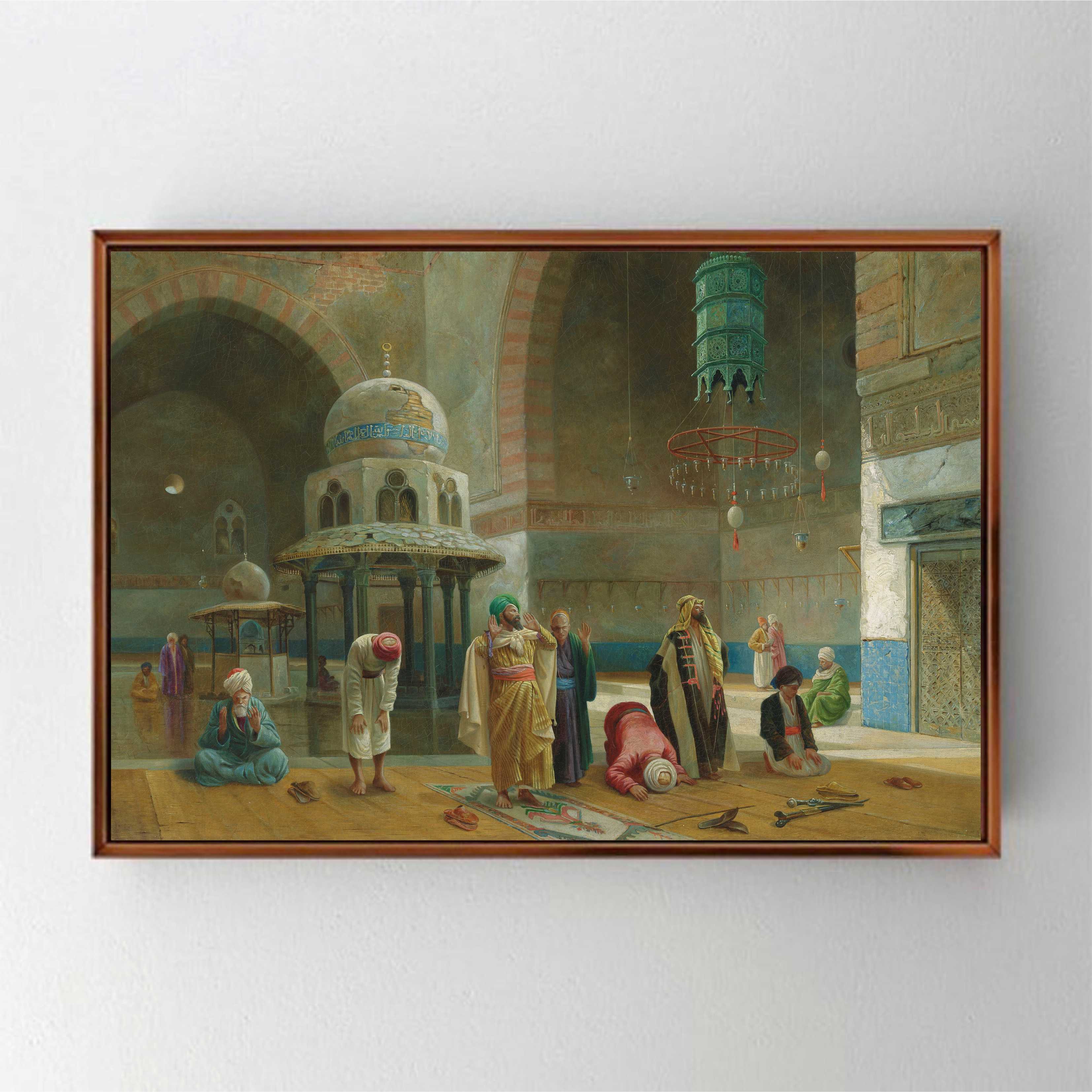 CA1056 FREDERİCK GOODALL -PRAYER IN THE MOSQUE