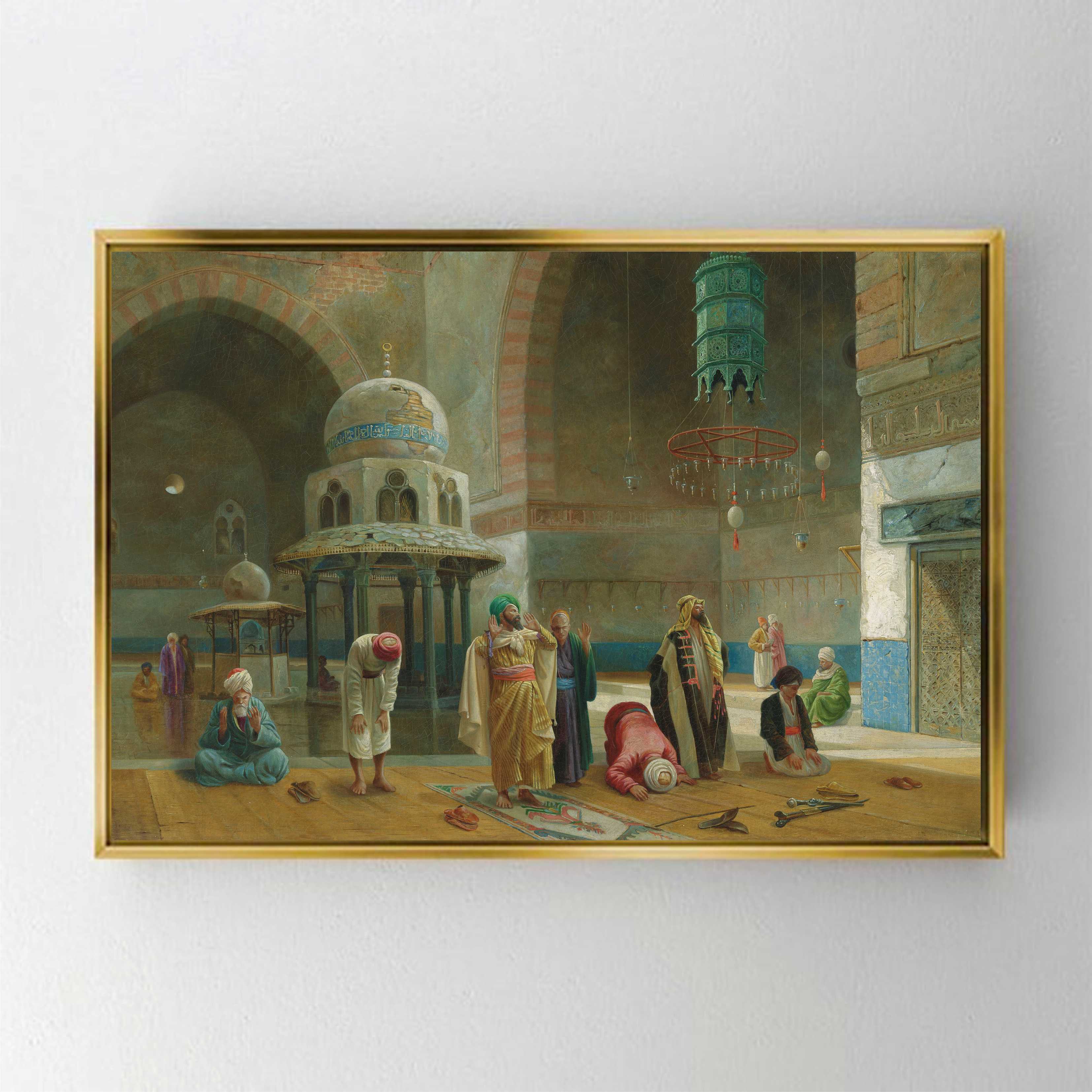 CA1056 FREDERİCK GOODALL -PRAYER IN THE MOSQUE