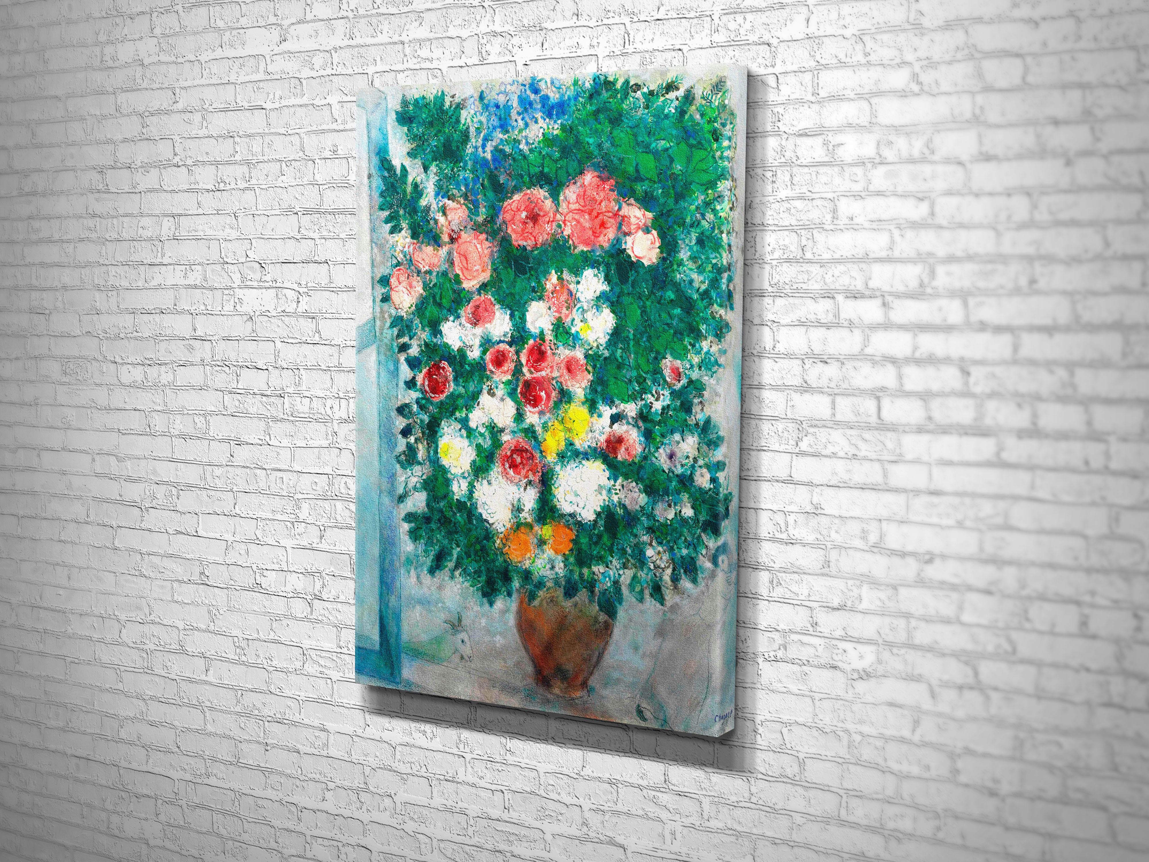 CA213 MARC CHAGALL -VASE DE FLEURS DANS LA FENETRE